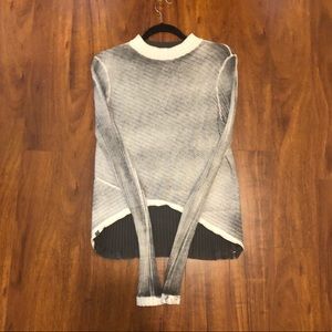 Errant mock turtle neck ribbed sweater